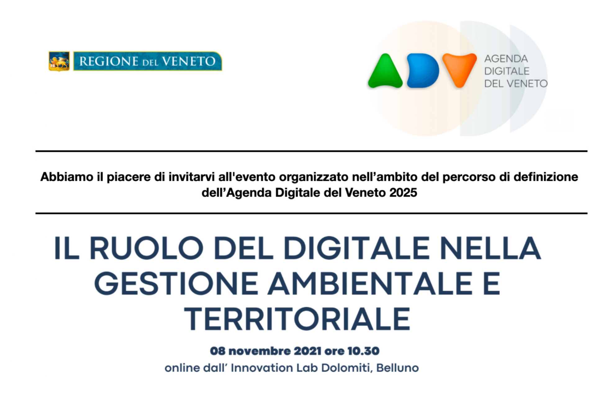 Verso ADV2025: il digitale per la gestione ambientale - InnovationLab  Dolomiti